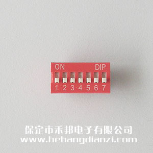 7P拨码(mǎ)开关(guān) 平(píng)拨