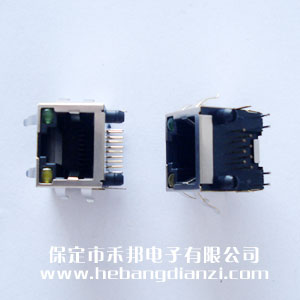 RJ45网口插座(卧式)带(dài)灯(dēng)